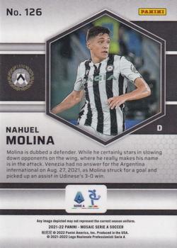 2021-22 Panini Mosaic Serie A #126 Nahuel Molina Back