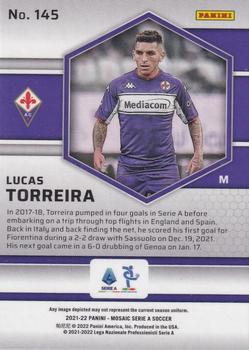 2021-22 Panini Mosaic Serie A #145 Lucas Torreira Back