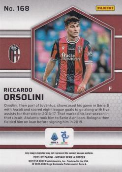 2021-22 Panini Mosaic Serie A #168 Riccardo Orsolini Back