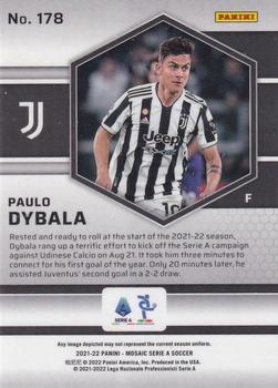 2021-22 Panini Mosaic Serie A #178 Paulo Dybala Back