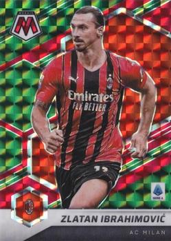 2021-22 Panini Mosaic Serie A - Mosaic Choice Red & Green #80 Zlatan Ibrahimovic Front