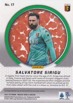 2021-22 Panini Mosaic Serie A - International Men of Mastery #17 Salvatore Sirigu Back