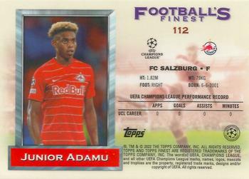 2021-22 Topps Finest Flashbacks UEFA Champions League #112 Junior Adamu Back