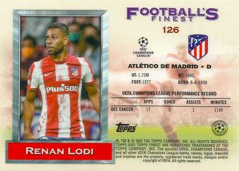2021-22 Topps Finest Flashbacks UEFA Champions League #126 Renan Lodi Back