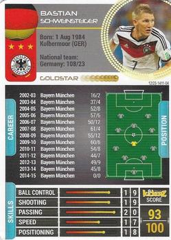 2014 Kickerz #42 Bastian Schweinsteiger Back