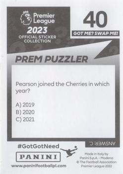 2022-23 Panini Premier League 2023 #40 Ben Pearson Back