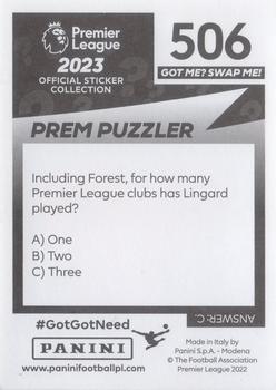 2022-23 Panini Premier League 2023 #506 Jesse Lingard Back