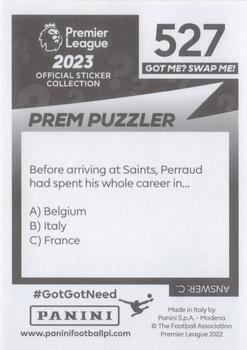 2022-23 Panini Premier League 2023 #527 Romain Perraud Back