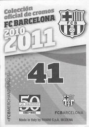 2010-11 Panini FC Barcelona Stickers #41 Pique Back