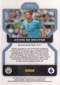 2022-23 Panini Prizm Premier League #5 Kevin De Bruyne Back
