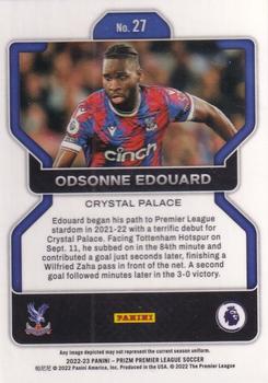 2022-23 Panini Prizm Premier League #27 Odsonne Edouard Back