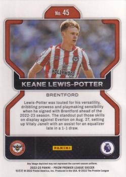2022-23 Panini Prizm Premier League #45 Keane Lewis-Potter Back