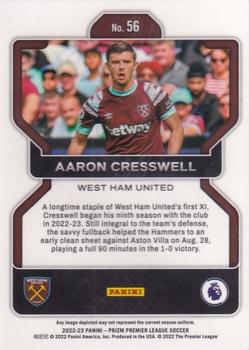 2022-23 Panini Prizm Premier League #56 Aaron Cresswell Back