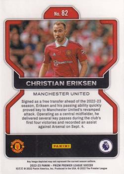 2022-23 Panini Prizm Premier League #82 Christian Eriksen Back