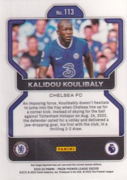 2022-23 Panini Prizm Premier League #113 Kalidou Koulibaly Back