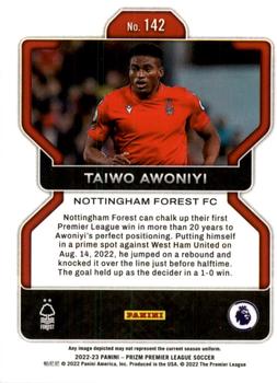 2022-23 Panini Prizm Premier League #142 Taiwo Awoniyi Back