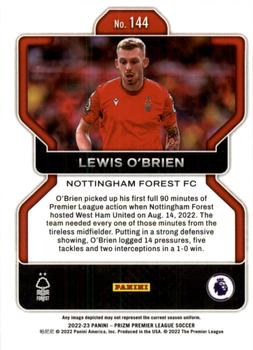 2022-23 Panini Prizm Premier League #144 Lewis O'Brien Back