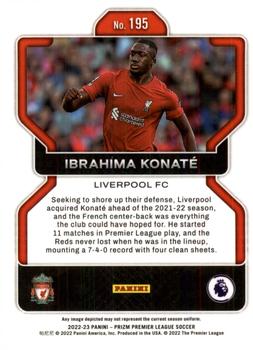 2022-23 Panini Prizm Premier League #195 Ibrahima Konate Back