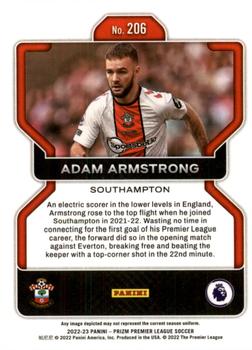 2022-23 Panini Prizm Premier League #206 Adam Armstrong Back