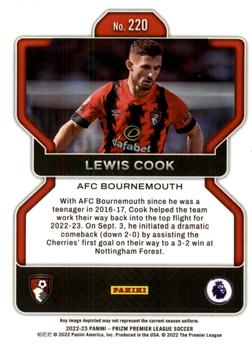 2022-23 Panini Prizm Premier League #220 Lewis Cook Back