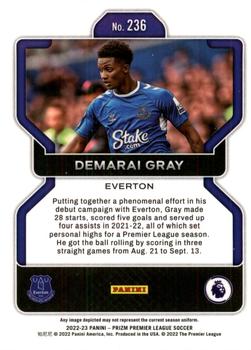2022-23 Panini Prizm Premier League #236 Demarai Gray Back