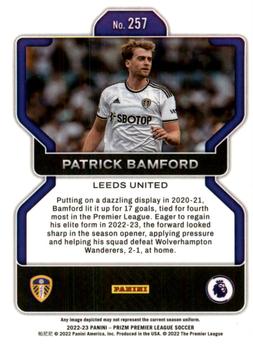 2022-23 Panini Prizm Premier League #257 Patrick Bamford Back