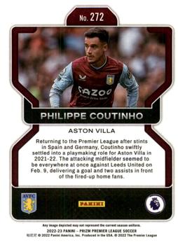 2022-23 Panini Prizm Premier League #272 Philippe Coutinho Back