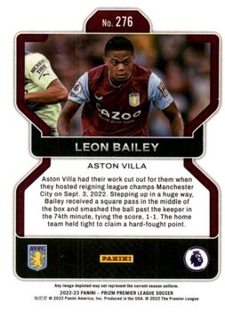2022-23 Panini Prizm Premier League #276 Leon Bailey Back