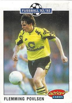 1992-93 Panini Bundesliga Fussball Action Cards #48 Flemming Povlsen Front