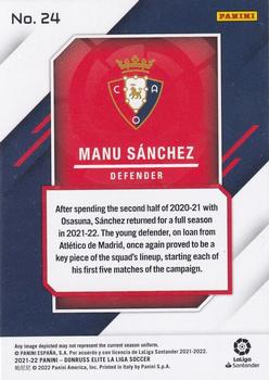 2021-22 Donruss Elite LaLiga Santander #24 Manu Sánchez Back