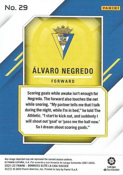 2021-22 Donruss Elite LaLiga Santander #29 Alvaro Negredo Back