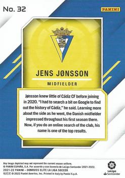 2021-22 Donruss Elite LaLiga Santander #32 Jens Jonsson Back