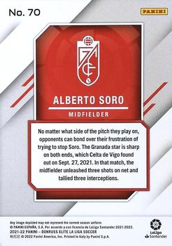 2021-22 Donruss Elite LaLiga Santander #70 Alberto Soro Back