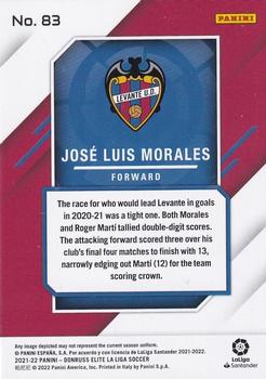 2021-22 Donruss Elite LaLiga Santander #83 Jose Luis Morales Back