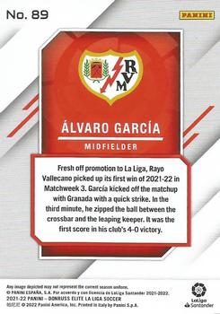 2021-22 Donruss Elite LaLiga Santander #89 Álvaro García Back