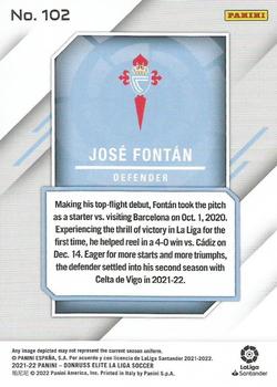 2021-22 Donruss Elite LaLiga Santander #102 Jose Fontan Back