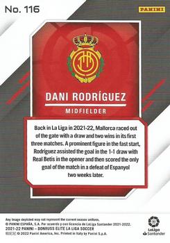 2021-22 Donruss Elite LaLiga Santander #116 Dani Rodríguez Back