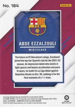 2021-22 Donruss Elite LaLiga Santander #184 Abde Ezzalzouli Back