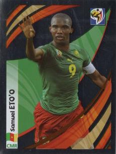 2010 Panini FIFA World Cup Stickers (Black Back) - Tournament Tracker #TT-B Samuel Eto'o Front