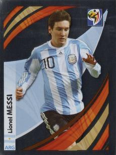 2010 Panini FIFA World Cup Stickers (Black Back) - Tournament Tracker #TT-C Lionel Messi Front