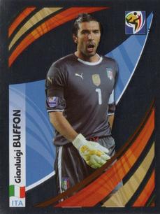 2010 Panini FIFA World Cup Stickers (Black Back) - Tournament Tracker #TT-I Gianluigi Buffon Front