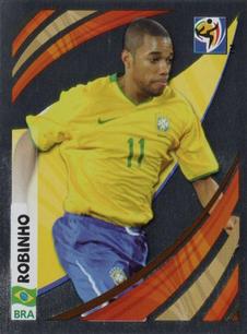 2010 Panini FIFA World Cup Stickers (Black Back) - Tournament Tracker #TT-P Robinho Front