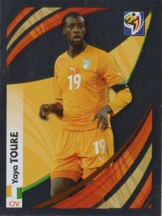 2010 Panini FIFA World Cup Stickers (Black Back) - Tournament Tracker #TT-R Yaya Toure Front