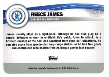 2022-23 Topps Chelsea Fan Set #CFC-2 Reece James Back