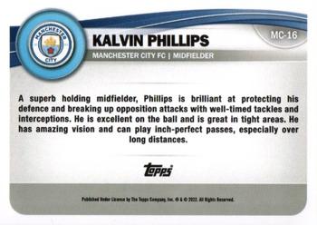 2022-23 Topps Manchester City Fan Set #MC-16 Kalvin Phillips Back