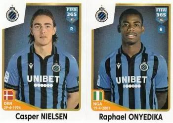 2023 Panini FIFA 365 The Golden World of Football #30 Casper Nielsen / Raphael Onyedika Front