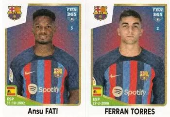 2023 Panini FIFA 365 The Golden World of Football #162 Ansu Fati / Ferran Torres Front