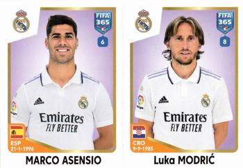 2023 Panini FIFA 365 The Golden World of Football #175 Marco Asensio / Luka Modrić Front
