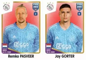 2023 Panini FIFA 365 The Golden World of Football #374 Remko Pasveer / Jay Gorter Front
