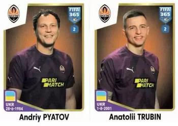 2023 Panini FIFA 365 The Golden World of Football #406 Andriy Pyatov / Anatolii Trubin Front